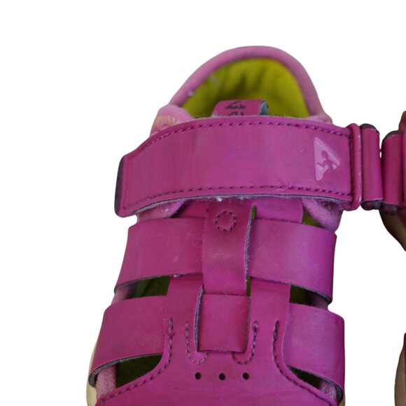 Plae sam-2-0 Toddler Size 6 Fuchsia Sandals With Velcro Straps‎ & Rubber Soles - Picture 6 of 11